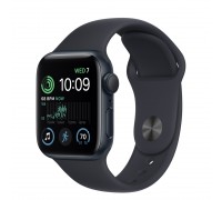 Apple Watch SE 2 40 мм (алюминиевый корпус, полуночный/полуночный, спортивный силиконовый ремешок)