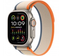 Apple Watch Ultra 2 LTE 49 мм (титановый корпус, титановый/бежево-оранжевый, нейлоновый ремешок размера S/M)