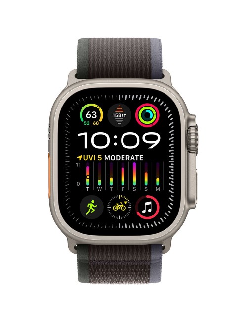 Apple Watch Ultra 2 LTE 49 мм (титановый корпус, титановый/черно-синий, нейлоновый ремешок размера M/L)